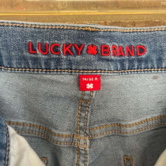 Lucky Brand Sz 14/32 A Bridgette High Rise Skinny Jeans distressed - Picture 4 of 10